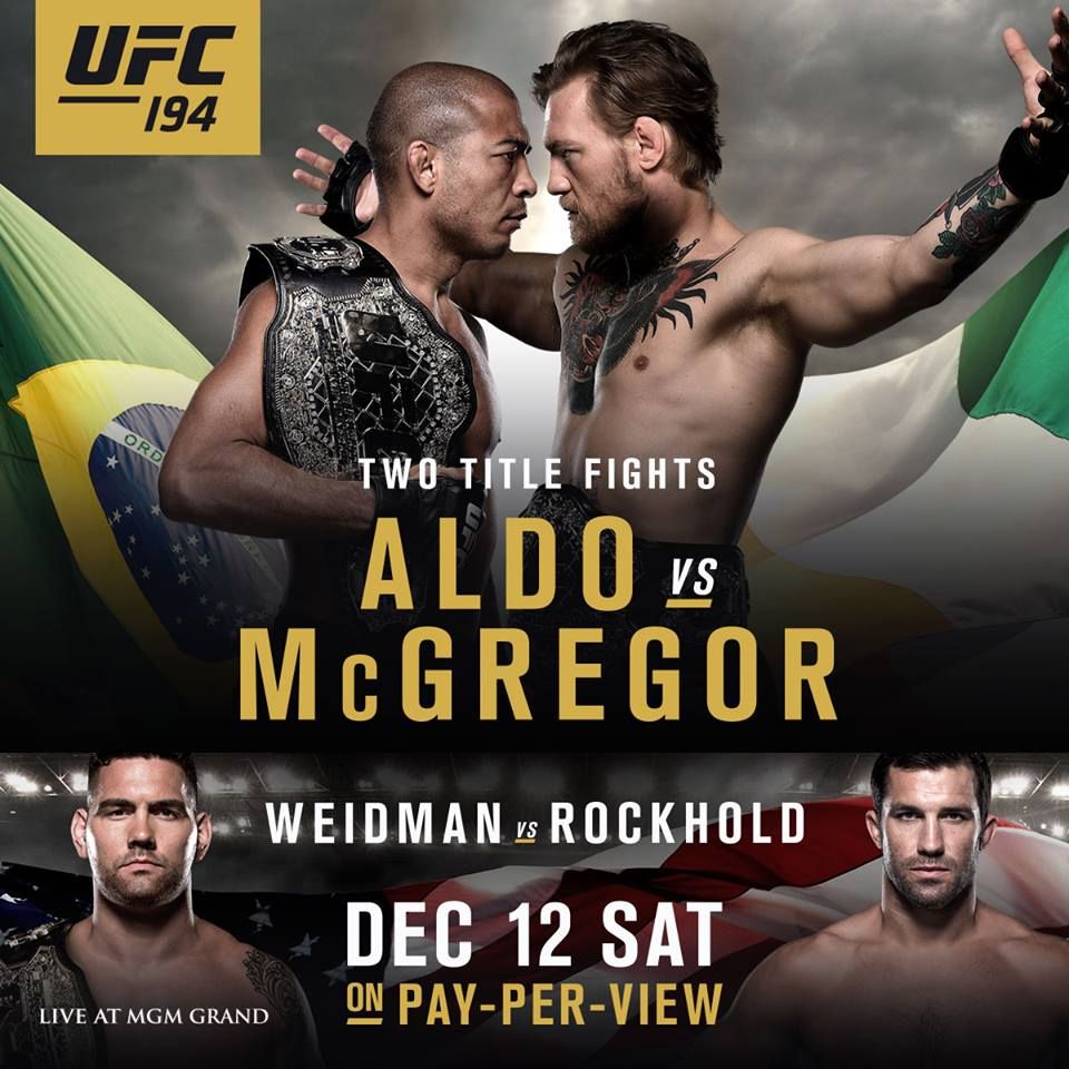 UFC 194 "Aldo vs. Mcgregor"